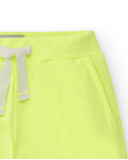 Calções de menina em malha verde lima Coleção Basics Girl