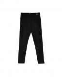 Leggings de malha preta de menina Coleção Basics Girl