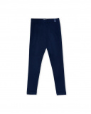 Leggings de menina em malha azul marinho Coleção Basics Girl