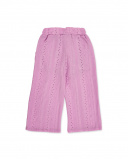 Calça de malha rosa de menina Coleção Carnet De Voyage