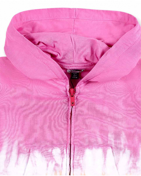 Camisola de malha rosa laranja para menina Coleção Sunday Brunch