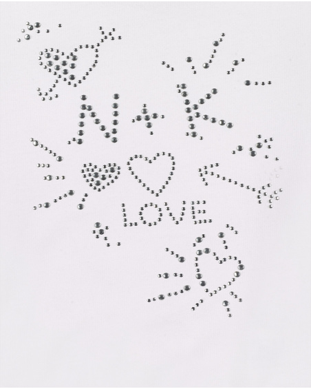 Camisola de malha branca de menina Coleção Ultimate City Chic