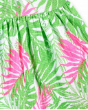 Top de malha verde de menina Coleção Neon Jungle