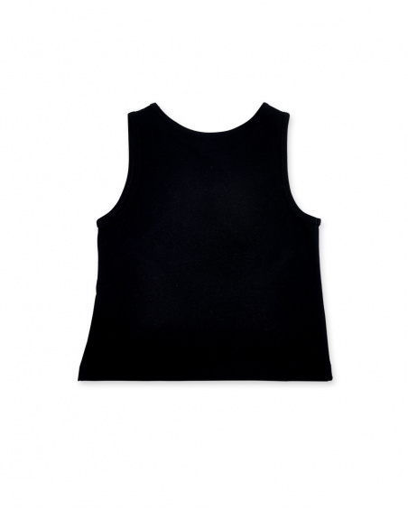 Camisola de malha preta para menina Coleção Ultimate City Chic