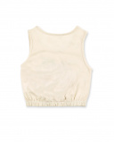T-shirt de malha bege de menina Coleção Island Life