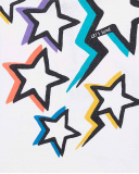 T-shirt branca de menina em malha Coleção Summer Vibes