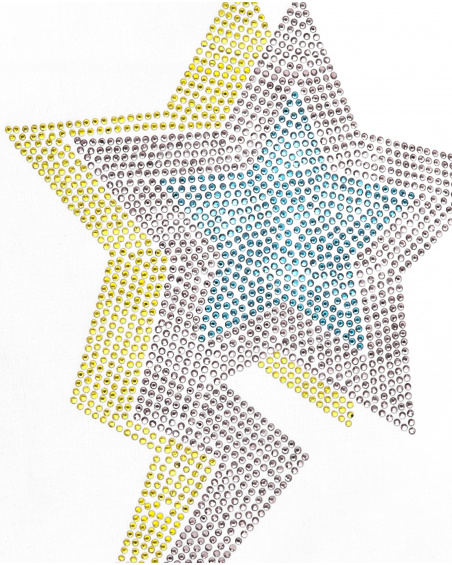 Camisola de malha branca de menina Coleção Summer Vibes