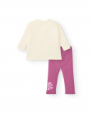 Conjunto de camiseta e leggings estampadas para menina da Conjunto de camiseta e leggings estampadas para menina da