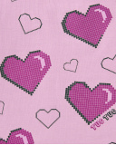 Camiseta rosa de manga comprida com corações para meninas da Camiseta rosa de manga comprida com corações para meninas da