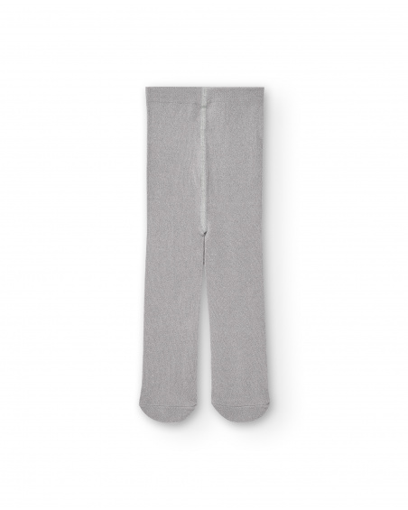 Pack de 2 collants de malha para menina na cor preta com