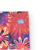 Leggings de pelúcia para meninas em rosa com estampa floral Leggings de pelúcia para meninas em rosa com estampa floral