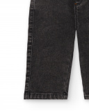 Calça rasteira preta de menino com detalhe de bolso "Bla Bla" Calça rasteira preta de menino com detalhe de bolso "Bla Bla"