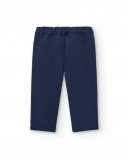Calça azul marinho de menino com bolsos cargo coleção Big Brains Calça azul marinho de menino com bolsos cargo coleção Big Brains