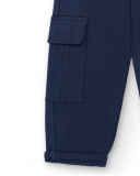 Calça jogger masculina azul marinho com bolsos cargo coleção Calça jogger masculina azul marinho com bolsos cargo coleção