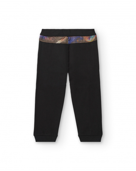 Calça jogger preta para meninos coleção Intergalactic Fun House