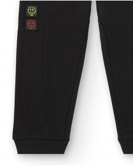 Calça jogger preta para meninos coleção Intergalactic Fun House