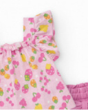 Conjunto para niña con camiseta de punto sin mangas estampada