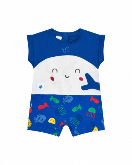 Pelele de punto para niño con estampado de ballena