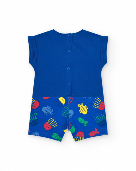 Pelele de punto para niño con estampado de ballena