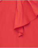 Vestido naranja para niña con volantes