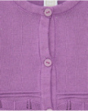 Chaqueta lila para niña con botones y detalles