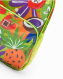 Mochila multicolor para niña con estampado tropical Mochila multicolor para niña con estampado tropical