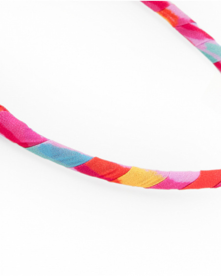 Diadema multicolor para niña con orejas decorativas