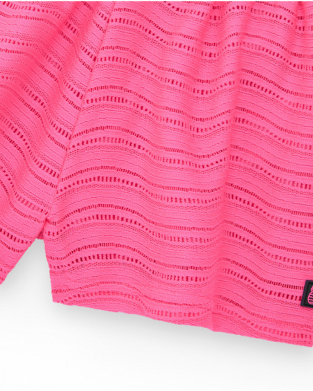 Shorts multicoloridos para menina com estampa tropical e