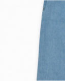 Saia para menina em azul com bolsos e zíper.