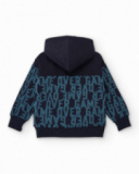 Moletom com capuz para menino com estampa "GAME OVER"