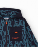 Moletom com capuz para menino com estampa "GAME OVER"