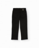 Calça jeans preta para menino com cinco bolsos