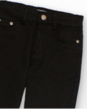 Calça jeans preta para menino com cinco bolsos