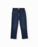 Calça jeans comprida para menino em azul escuro