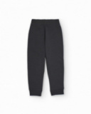 Pantalón jogger para niño color gris oscuro con cintura