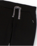 Pantalón jogger negro para niño con cintura ajustable