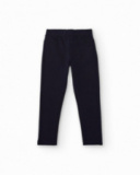 Jegging para niña en azul marino con bolsillos traseros