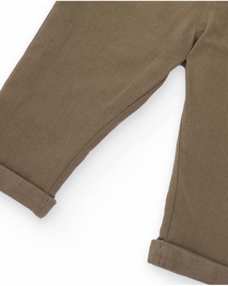 Conjunto de camisa e calça para bebê menino com estampa de