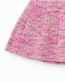 Saia para menina em tom rosa com design flare.