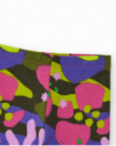 Leggings multicoloridas para menina com estampa abstrata em