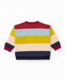 Sweatshirt para menino em multicolor com estampa de cão detetive