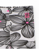 Leggings menina em branco com estampado floral