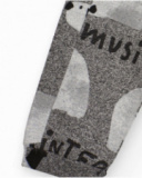 Calça jogger para menino em cinza com estampa de ursos polares