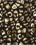 Vestido de menina com estampa animal print dourado