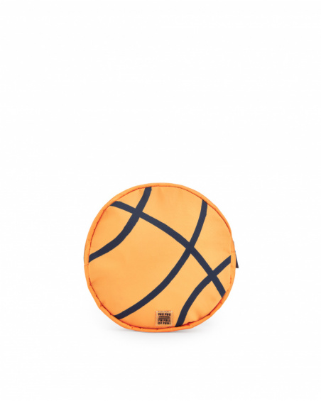 Estojo infantil com design de bola de basquete