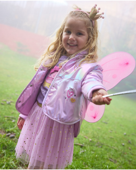 Saia para bebê menina tipo tutu rosa com estrelas douradas e