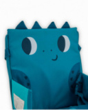 Cadeira de viagem portátil com design de dinossauro azul