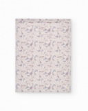 Manta de bebé com estampado de girafas em tons neutros