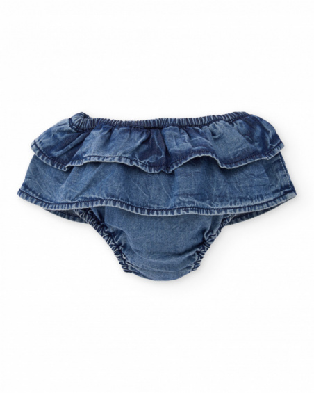 Conjunto de tricô para recém-nascido com design floral