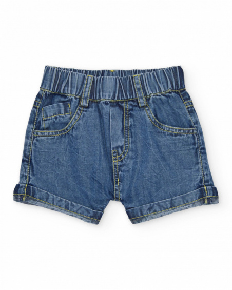 Conjunto para recém-nascido em tecido plano com estampado vichy